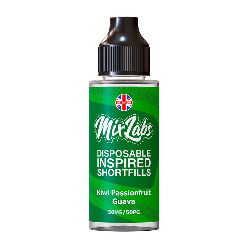 Mix-Labs-100ml-Shortfill-Kiwi-Passionfruit-Guava Mix Labs - 100ml Shortfill - Kiwi Passionfruit Guava - Image 1