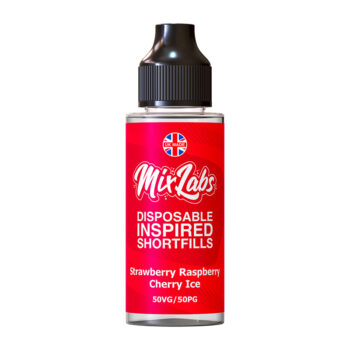 Mix Labs - 100ml Shortfill - Strawberry Raspberry Cherry Ice